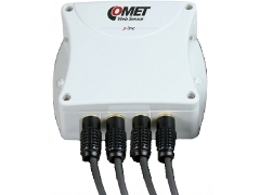 Ethernet 4 channels Temperature and HumiditySensor with external probes